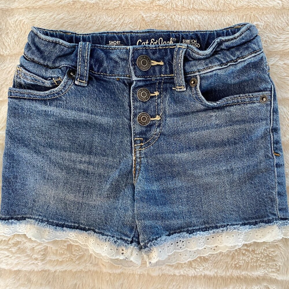 Cat & Jack Frilled Hem Shorts, Size XS (4/5).